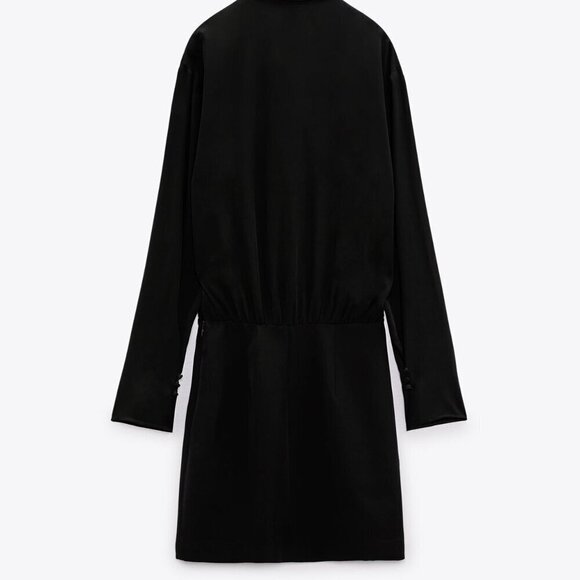 ZARA TIED MINI DRESS SZ M NWT - Picture 3 of 5